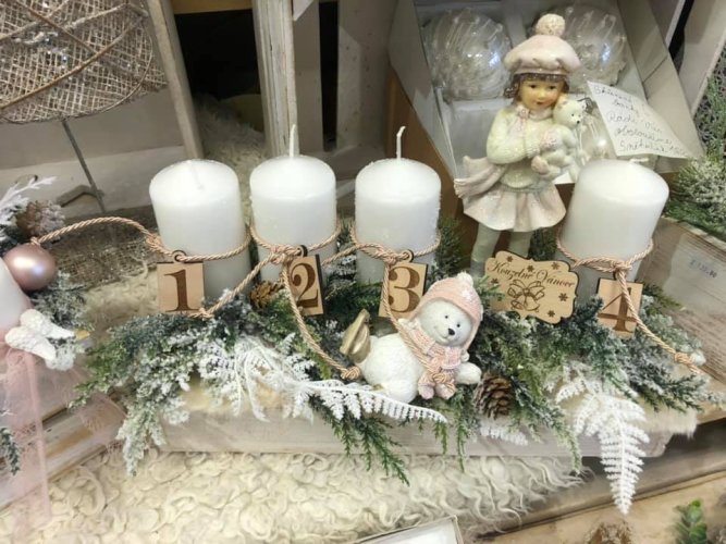 Sada čísel na adventní věnec - gravírované na cedulce