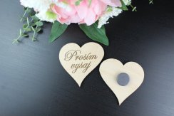 Magnet srdce - Prosím vysaj