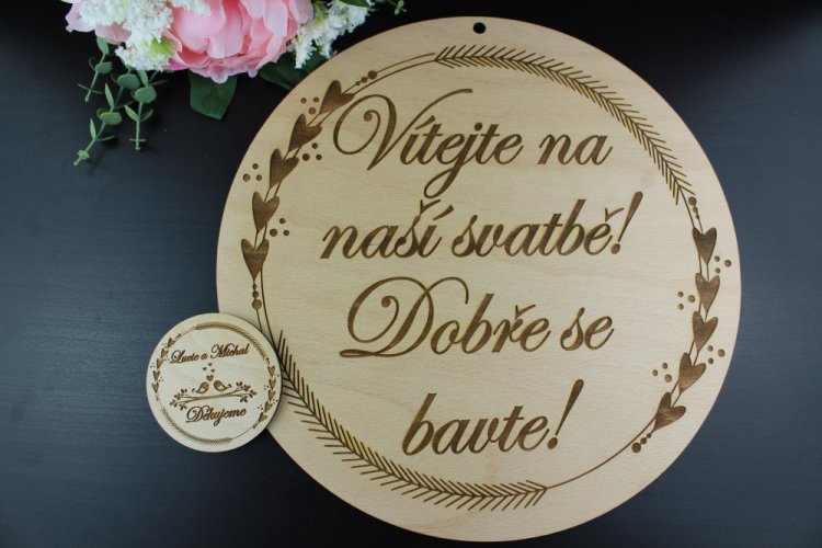 Kulatá uvítací cedule