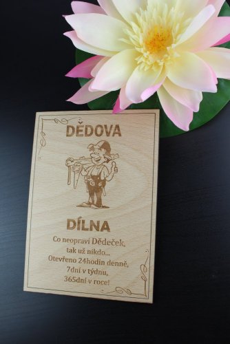 Tabulka Dědova dílna
