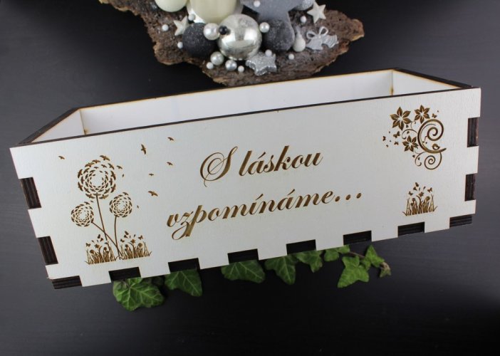 Truhlík na hrob - S láskou vzpomínáme