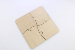 Podtácek ve tvaru puzzle