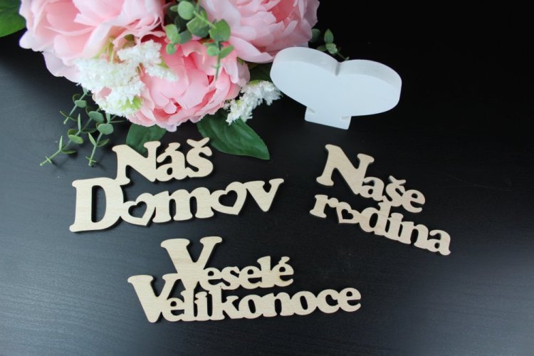 Veselé Velikonoce nápis 100 mm