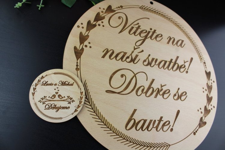 Kulatá uvítací cedule