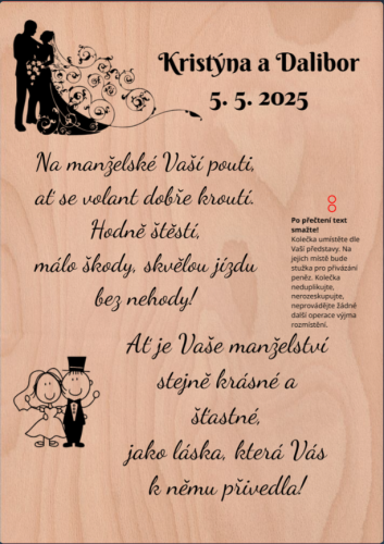 Svatební gratulace A4