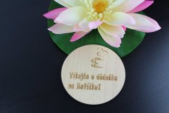 Kulatý podtácek Vítejte u dědečka na Kafíčku