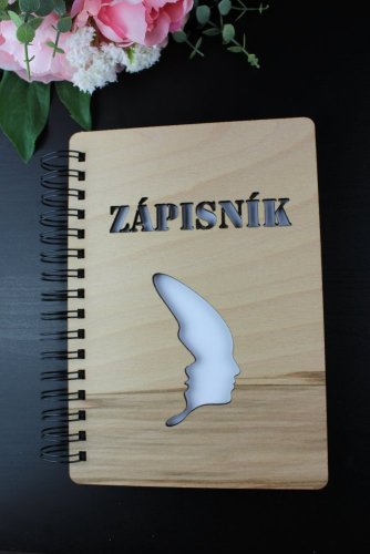 Zápisník - výřez hlavy