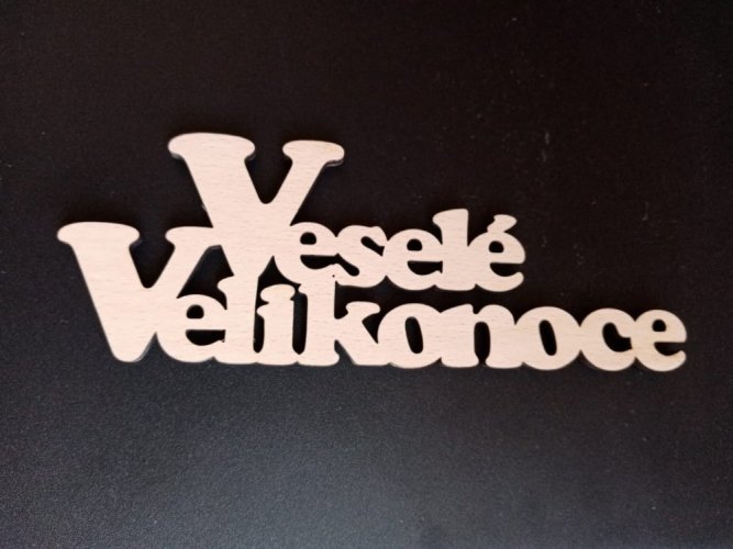 Veselé Velikonoce nápis 100 mm