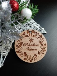 Baňka Pohádkové Vánoce - gravír