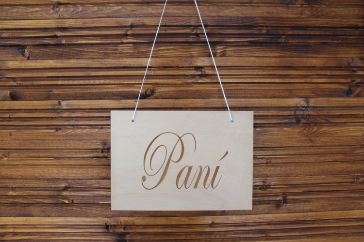 Cedule Paní