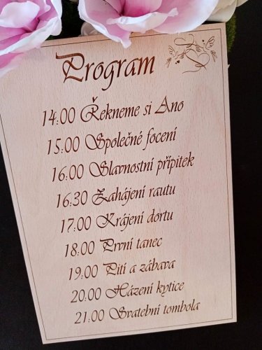Svatební program
