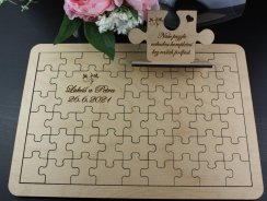 Kniha hostů - puzzle