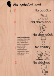 Gratulace- Na splnění snů A4