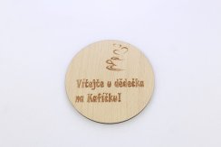 Kulatý podtácek Vítejte u dědečka na Kafíčku