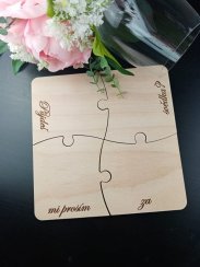 Puzzle s tajným vzkaze - Půjdeš mi za svědka