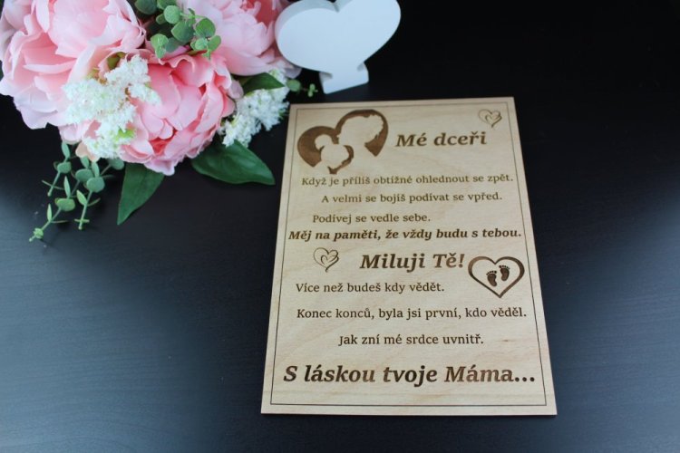 Cedulka - Mé dceři
