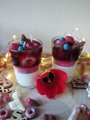 Svíčka ve skle - Ala jogurt